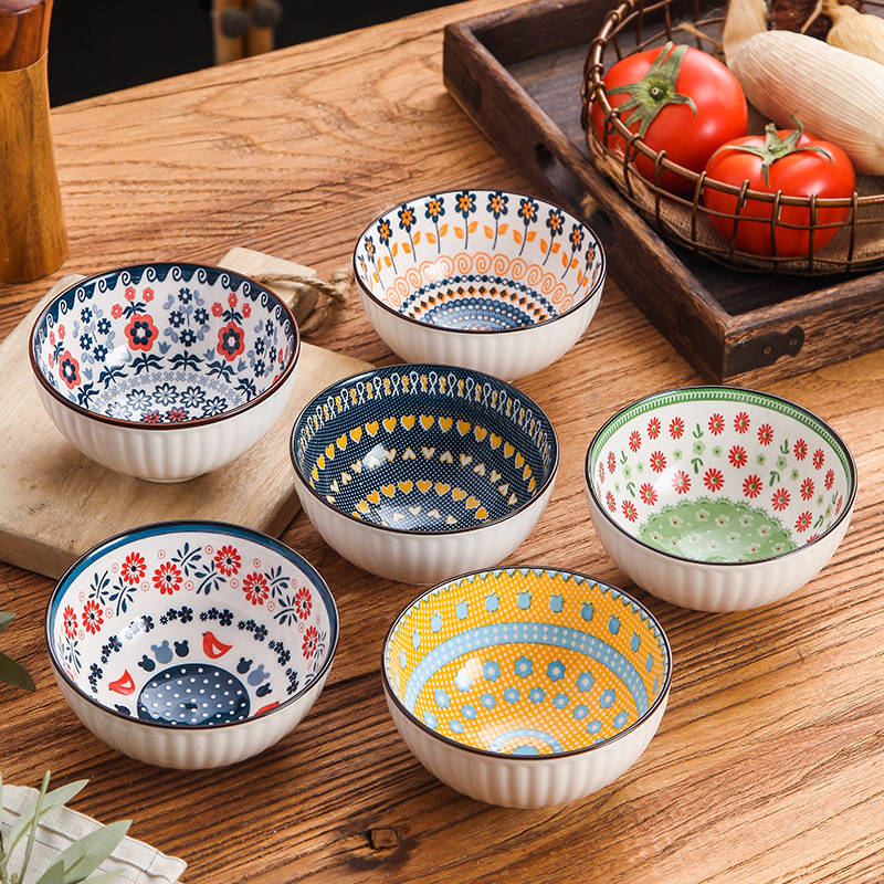 New zephyr 4.5-inch ceramic rice bowl