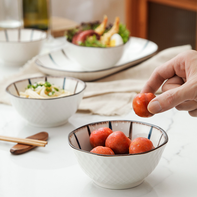 Zephyr home under glaze color tableware octagon bowl