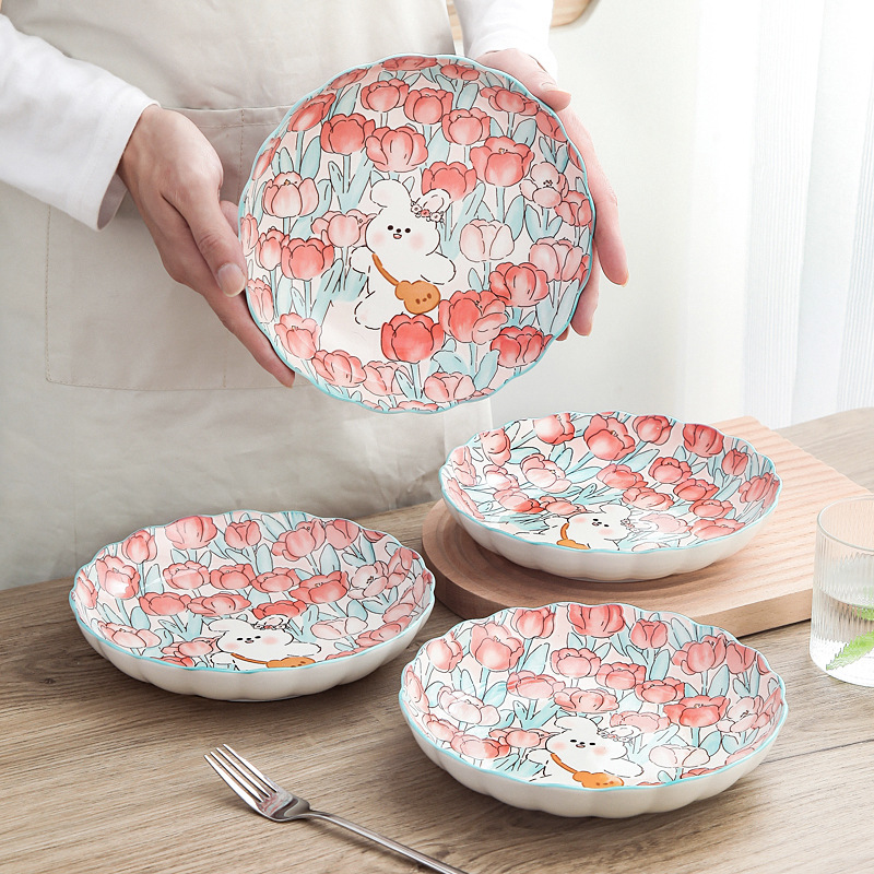 Cute pet cartoon cute ceramic cutlery group