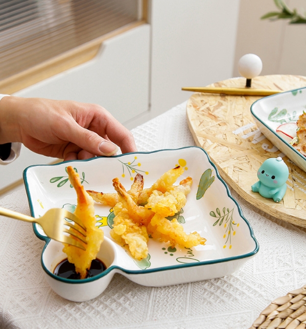 Dinosaur paradise ceramic eat rice bowl