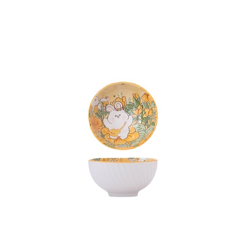 Bunny cartoon rice bowl gift box