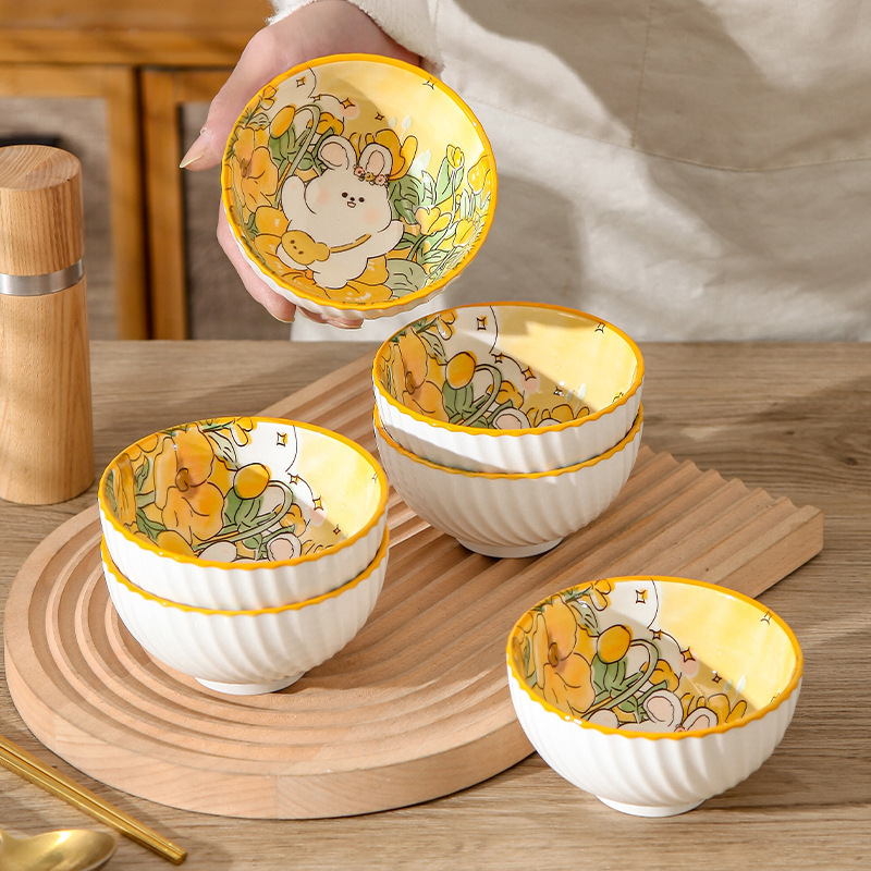 Bunny cartoon rice bowl gift box