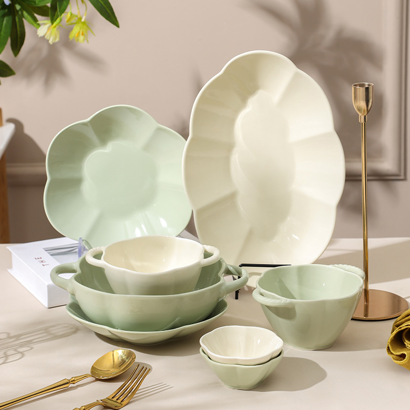 High appearance level cream style tableware set