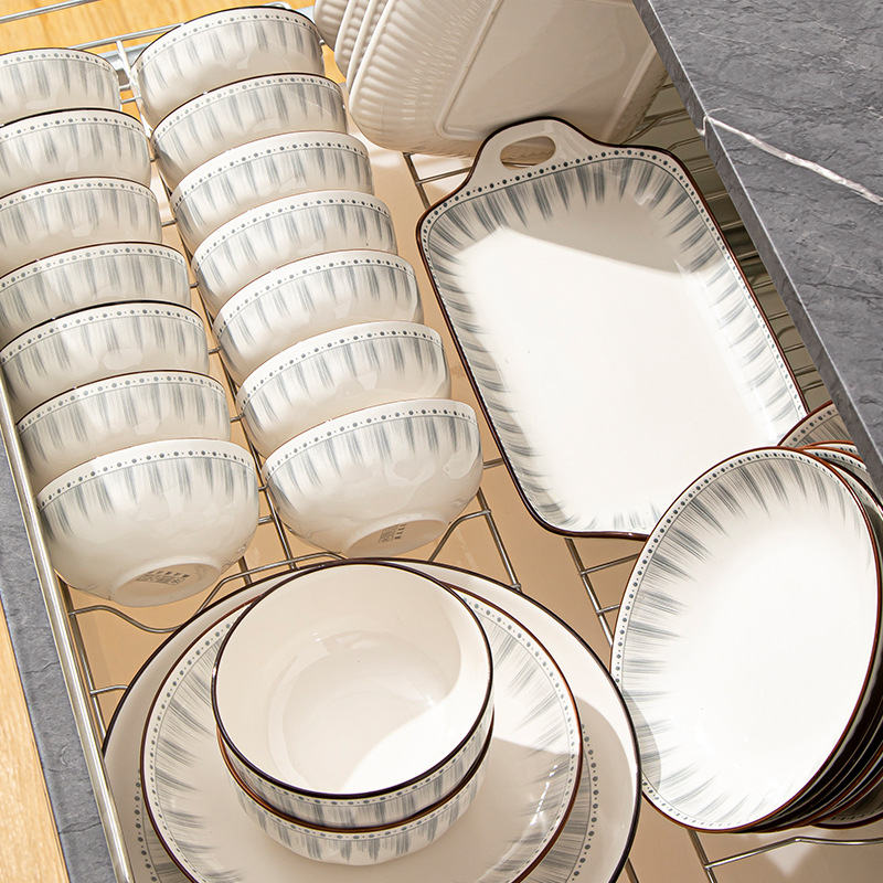 Nordic simple ceramic bowl set