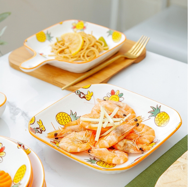 Personalized small yellow duck ceramic bowl